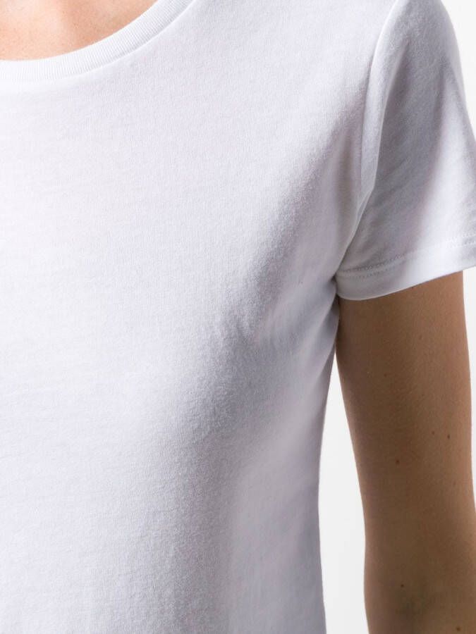 Majestic Filatures T-shirt met ronde hals Wit