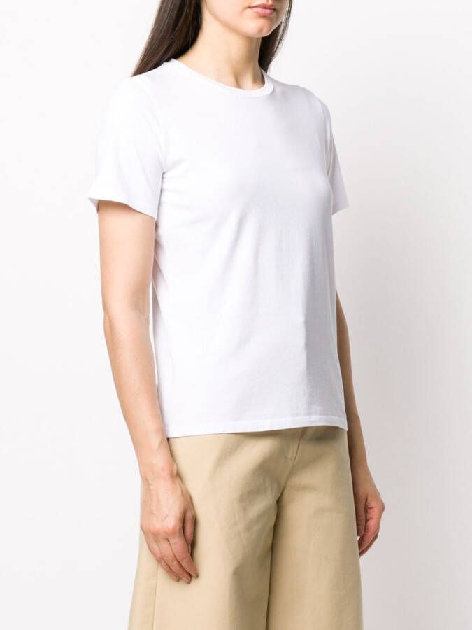 Majestic Filatures T-shirt met ronde hals Wit
