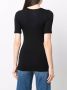 Majestic Filatures T-shirt met ronde hals Zwart - Thumbnail 4