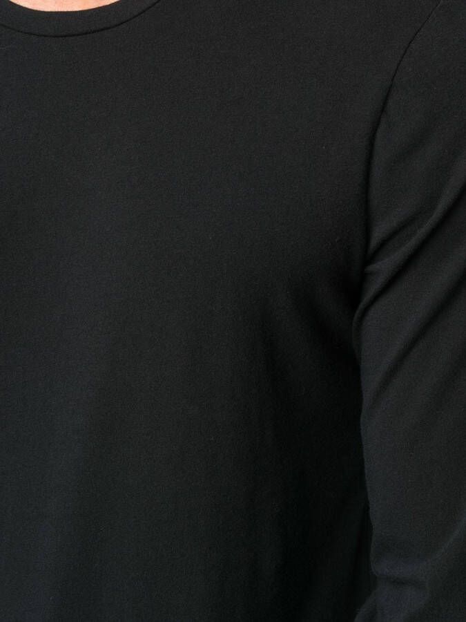 Majestic Filatures T-shirt met ronde hals Zwart
