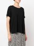 Majestic Filatures T-shirt met ronde hals Zwart - Thumbnail 2