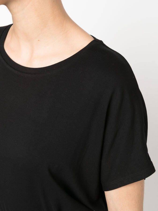 Majestic Filatures T-shirt met ronde hals Zwart