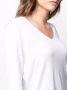 Majestic Filatures T-shirt met V-hals Wit - Thumbnail 5