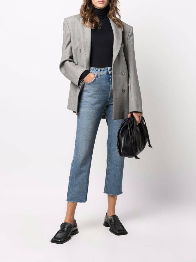 Majestic Filatures Top met col Blauw