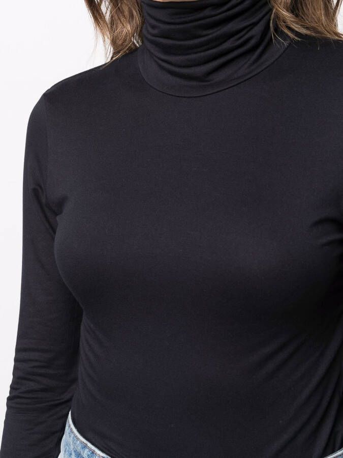Majestic Filatures Top met col Blauw