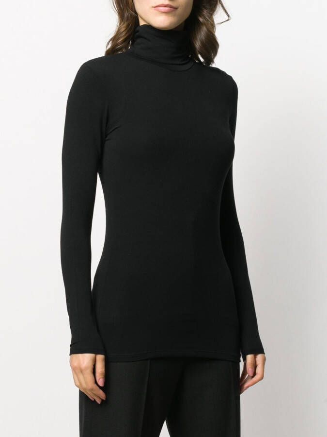 Majestic Filatures Top met col Zwart
