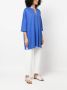 Majestic Filatures Top met cropped mouwen Blauw - Thumbnail 3
