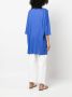 Majestic Filatures Top met cropped mouwen Blauw - Thumbnail 4