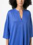 Majestic Filatures Top met cropped mouwen Blauw - Thumbnail 5