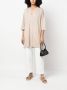 Majestic Filatures Tuniek met cropped mouwen Beige - Thumbnail 2