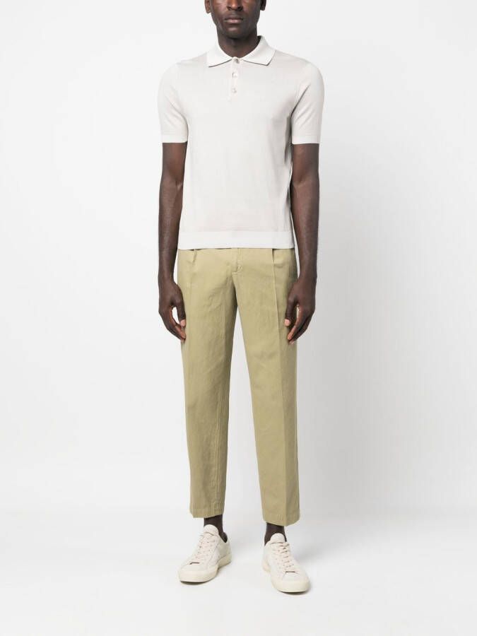 Malo Katoenen poloshirt Grijs