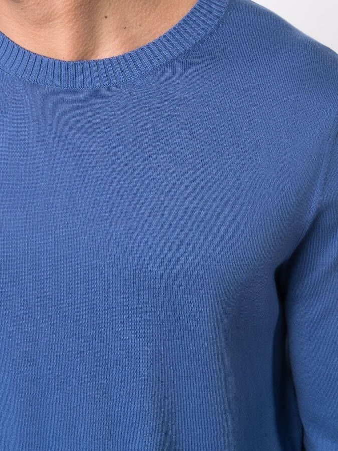 Malo Katoenen trui Blauw