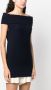 Malo Off-shoulder jurk Blauw - Thumbnail 3