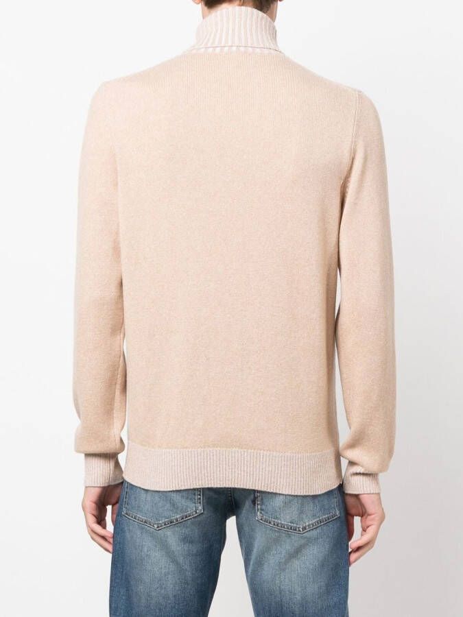 Malo Ribgebreide coltrui Beige