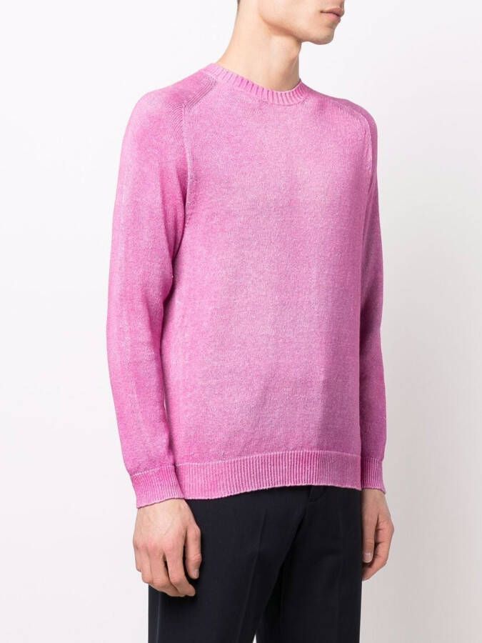 Malo T-shirt met ronde hals Roze