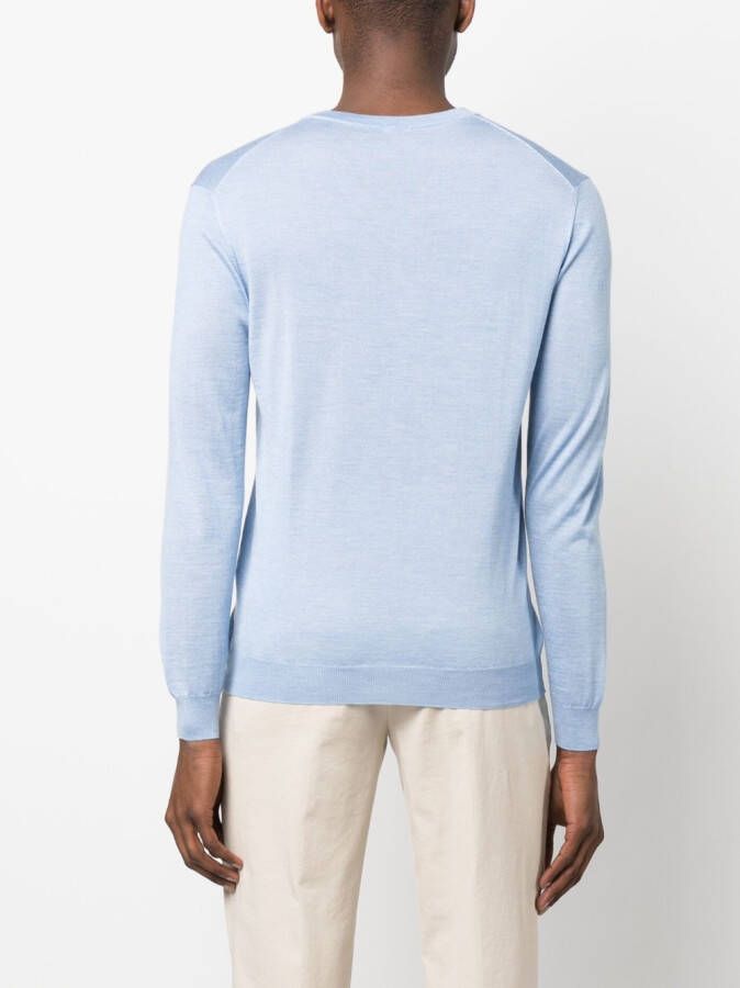 Malo Gebreide trui Blauw