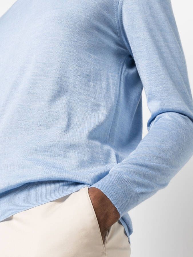 Malo Gebreide trui Blauw