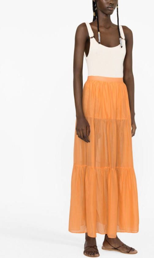 Manebi Gelaagde rok Oranje