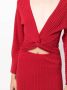 MANNING CARTELL Ribgebreide jurk Rood - Thumbnail 5