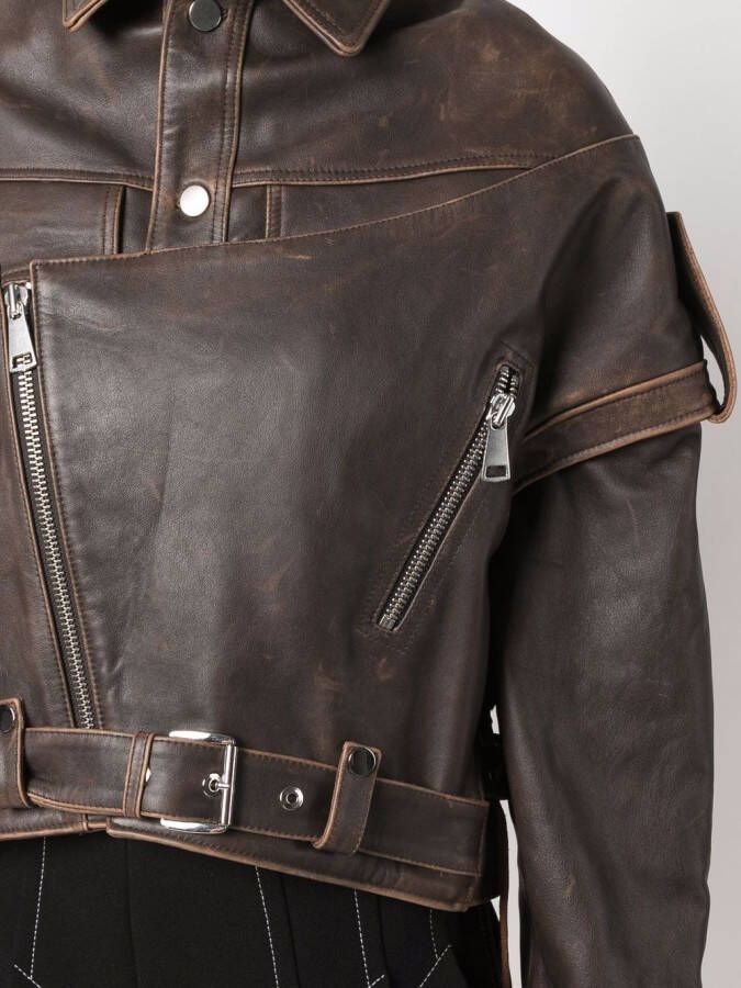 Manokhi Bikerjack met rits Bruin