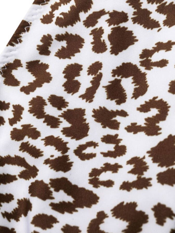 Manokhi Bikini met luipaardprint Wit