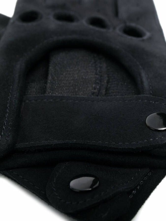Manokhi Handschoenen met uitgesneden detail Zwart