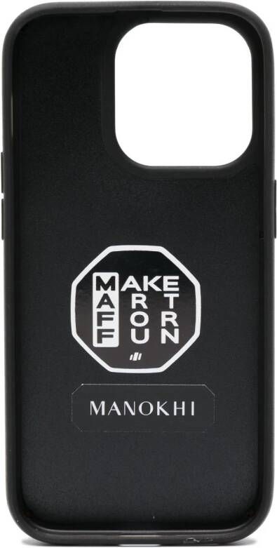 Manokhi x Maff iPhone 14 Pro hoesje Bruin