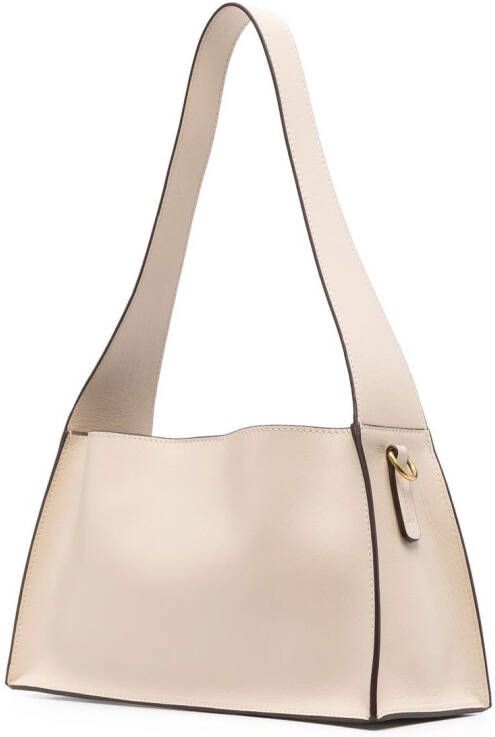 Manu Atelier Kesme leren schoudertas Beige