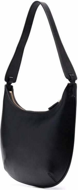 Manu Atelier Mani Mini schoudertas met logoplakkaat Zwart