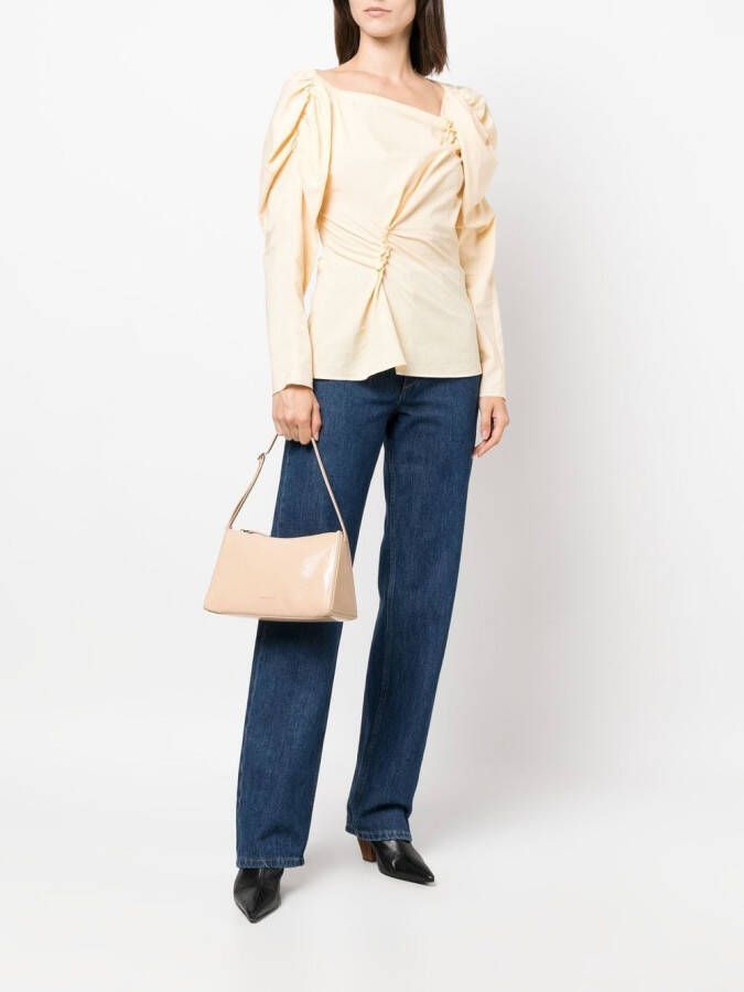 Manu Atelier Prism leren shopper Beige