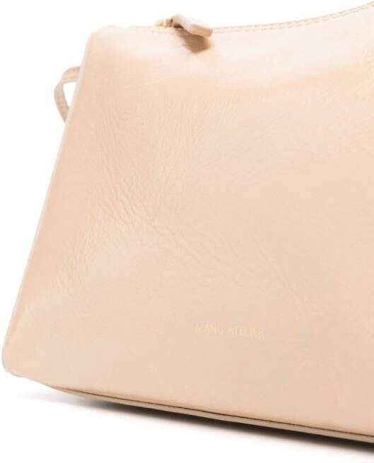 Manu Atelier Prism leren shopper Beige