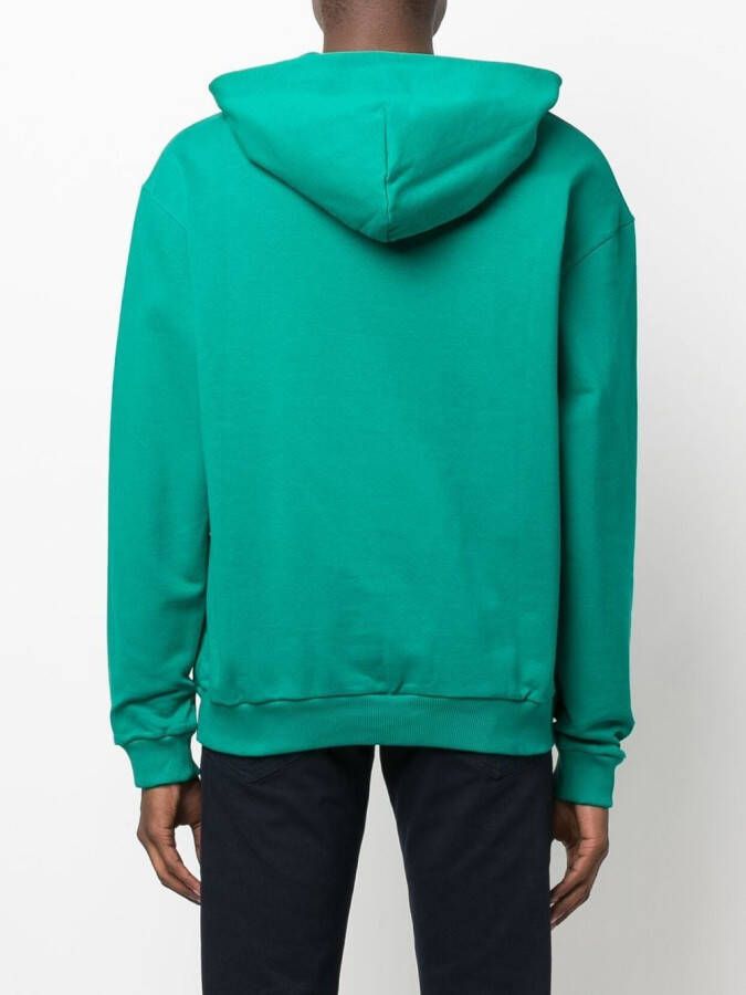 Manuel Ritz Hoodie met geborduurd logo Groen