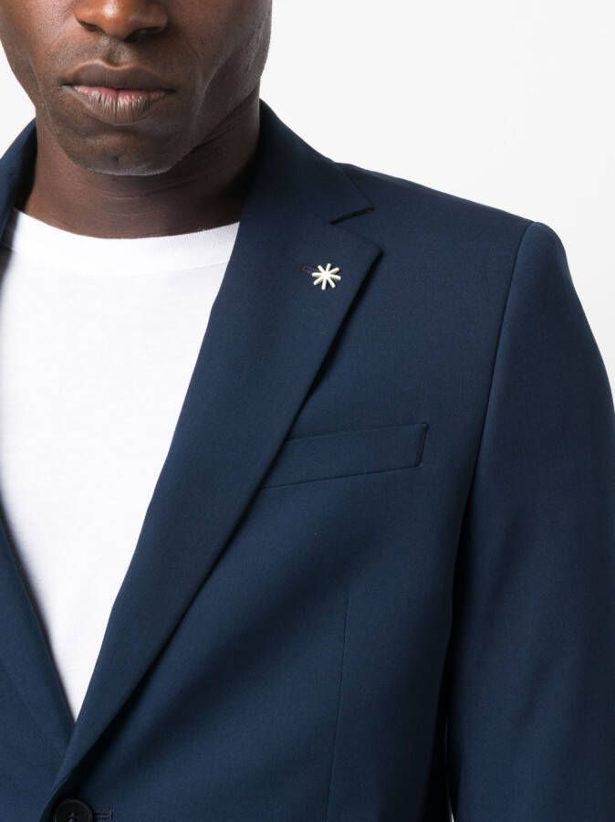 Manuel Ritz Pak met enkele rij knopen Blauw