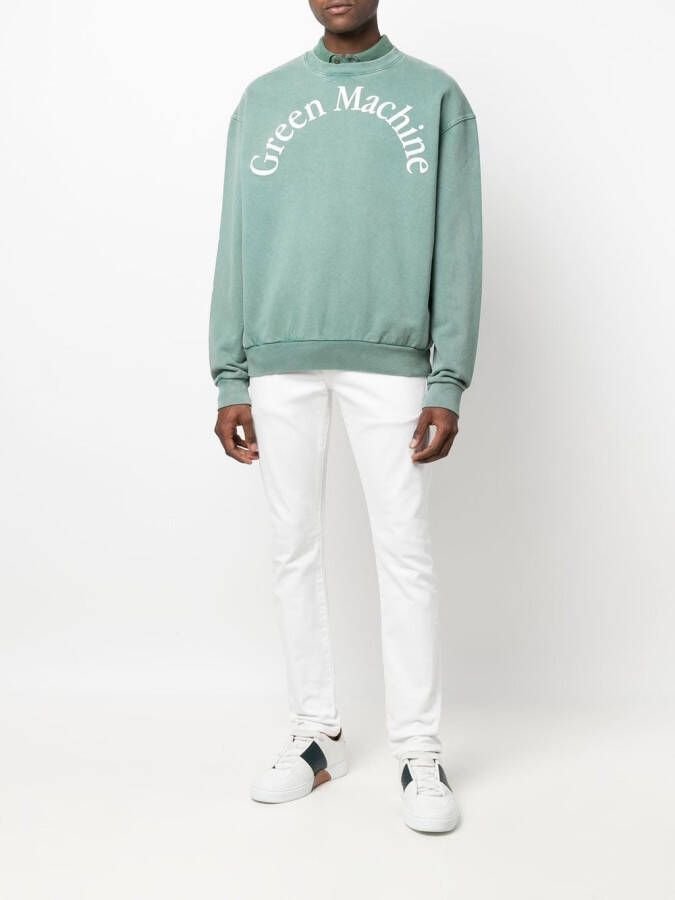Manuel Ritz Sweater met tekst Groen
