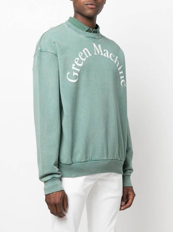 Manuel Ritz Sweater met tekst Groen