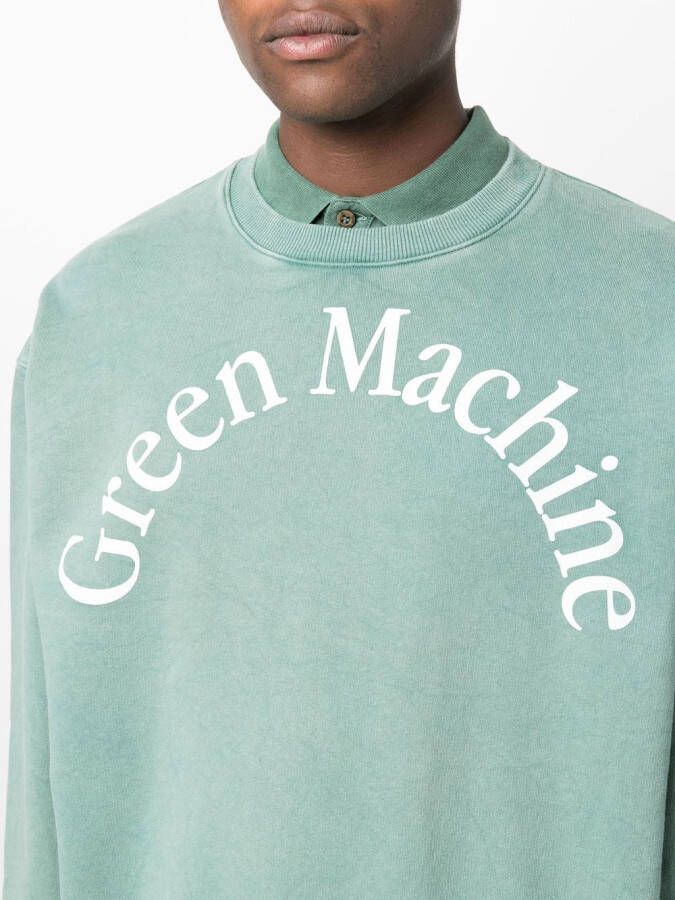 Manuel Ritz Sweater met tekst Groen