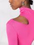 MANURI Blouse met uitgesneden detail Roze - Thumbnail 3