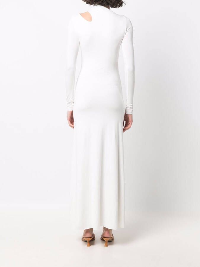 MANURI Jurk met uitgesneden detail Wit