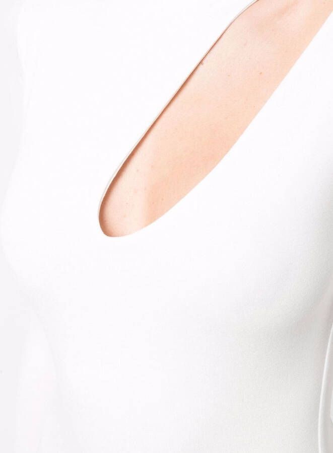 MANURI Jurk met uitgesneden detail Wit