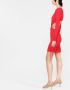 MANURI Mini-jurk met ruches Rood - Thumbnail 3