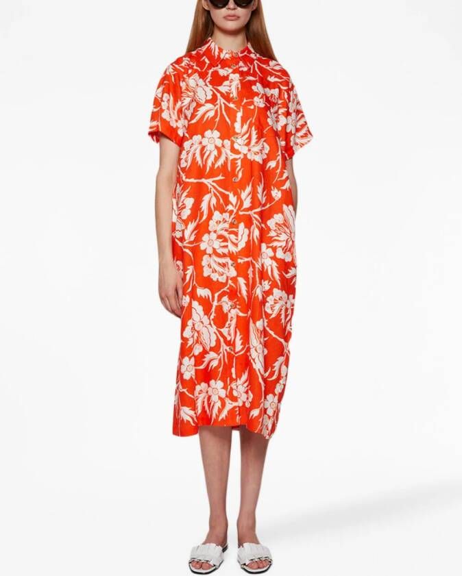 Mara Hoffman Midi-jurk met print Oranje