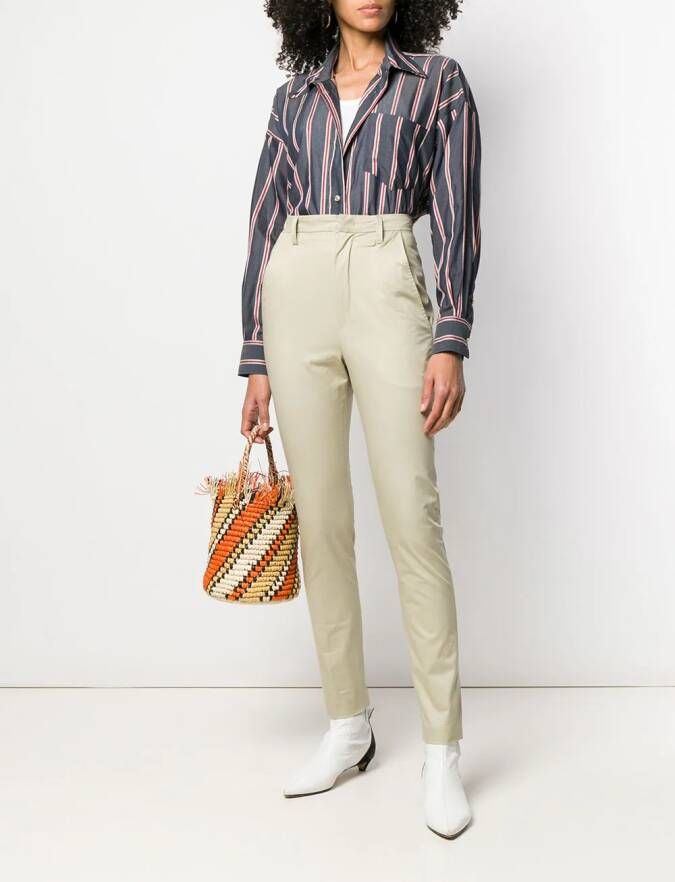 MARANT ÉTOILE High waist broek Beige