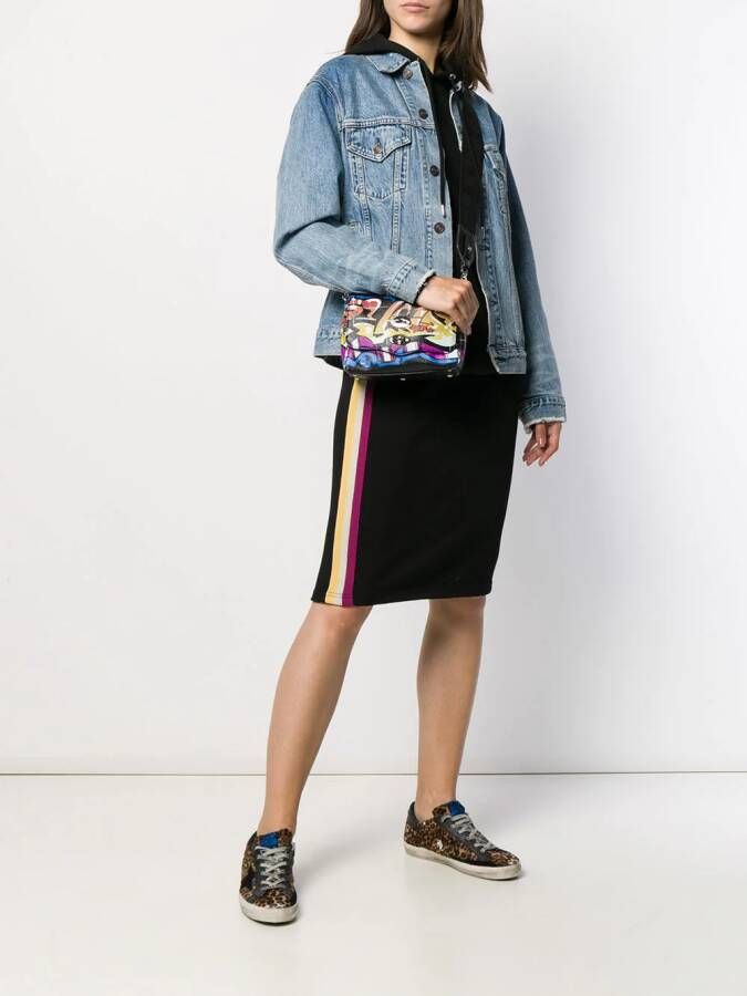 MARANT ÉTOILE Kokerrok met gestreept vlak Zwart