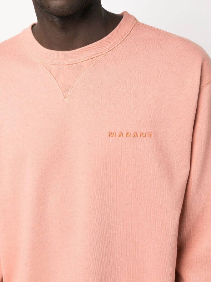 MARANT Sweater met geborduurd logo Oranje
