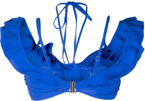 ISABEL MARANT Bikinitop met ruches Blauw