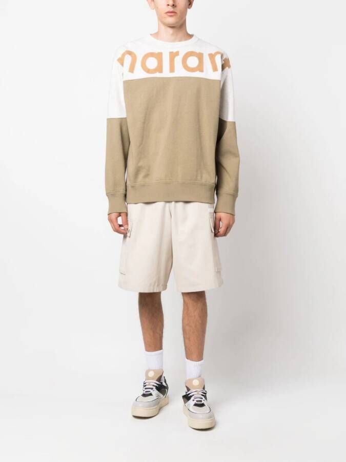 MARANT Howley geribbelde sweater Groen