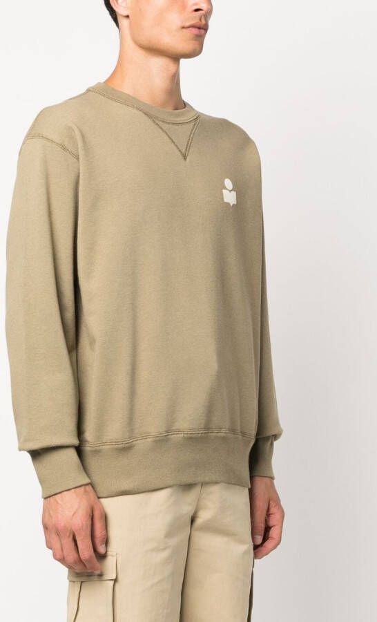 MARANT Sweater met logoprint Groen