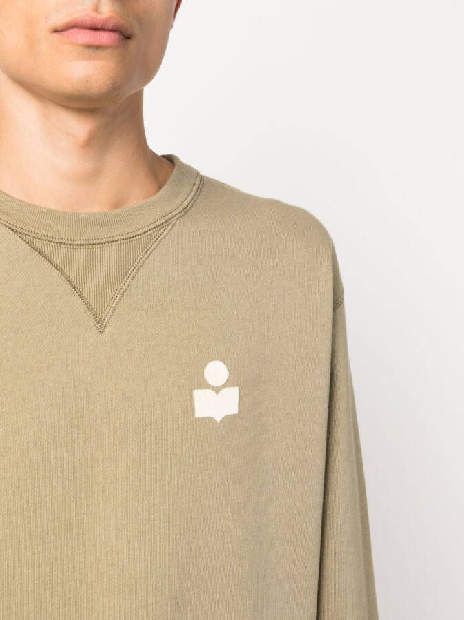 MARANT Sweater met logoprint Groen