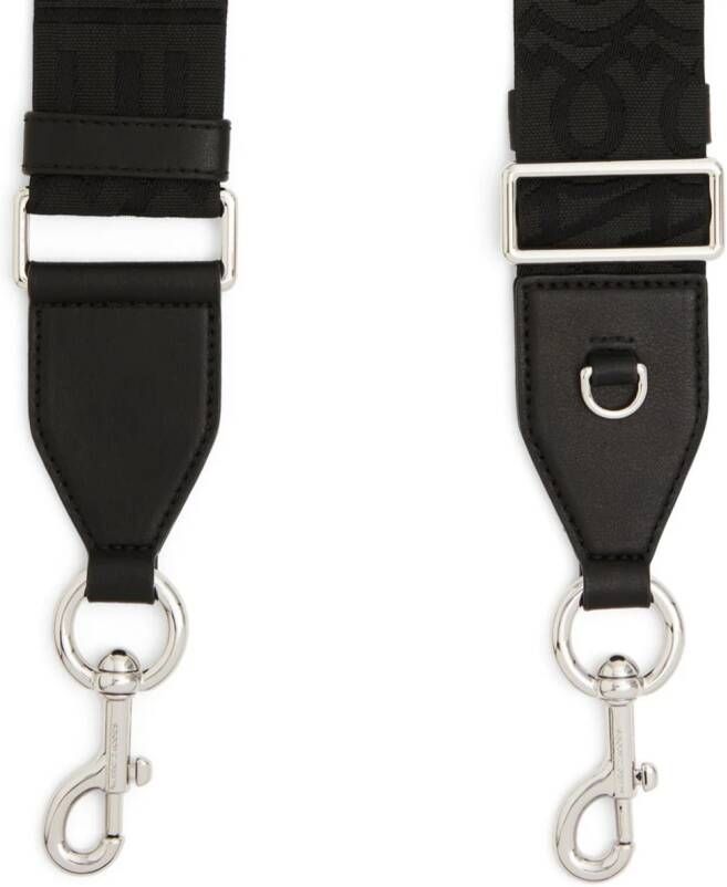Marc Jacobs Schouderband met logo Zwart