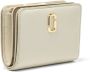 Marc Jacobs Witte Leren Mini Compact Portemonnee White Dames - Thumbnail 9